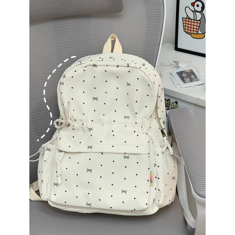 Stylische Polka Dot Freizeit Rucksack Brehn