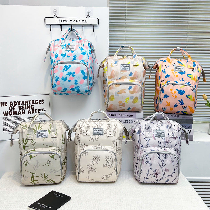 Blumenmuster Multi-Funktions-Wickelrucksack Brehn