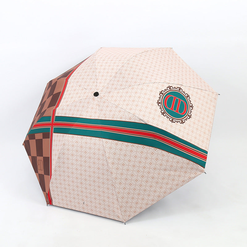 Damen Eleganter Regenschirm mit ausgefallenem Mustermix Brehn