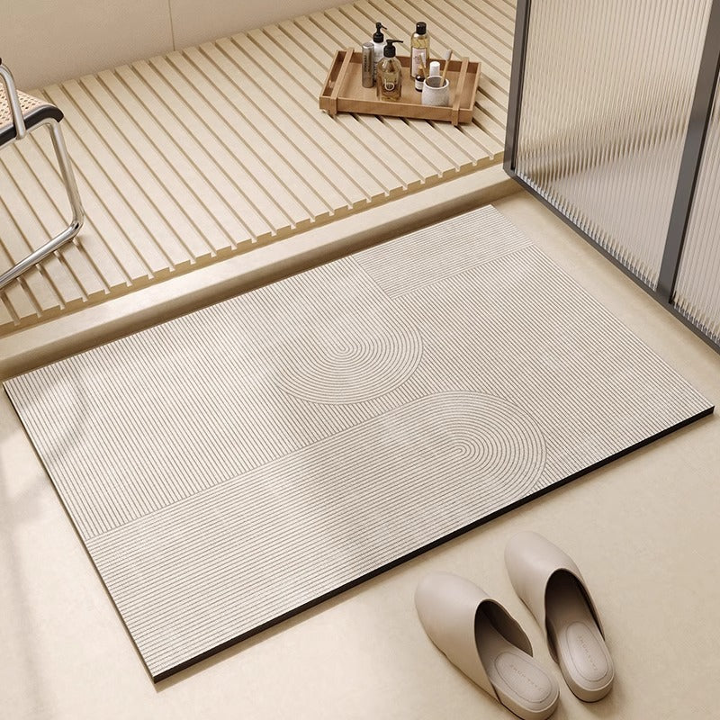 Geometrisches Design Badteppich Brehn
