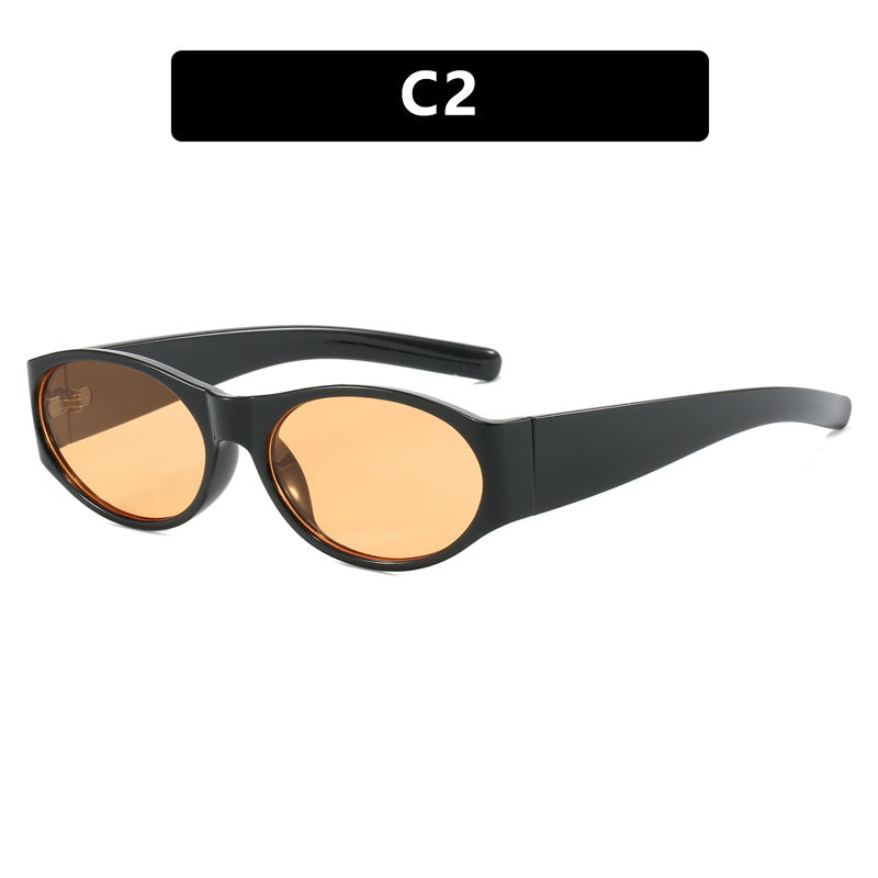 Damen modische Sonnenbrille mit elegantem, ovalem Design und UV-Schutz Brehn