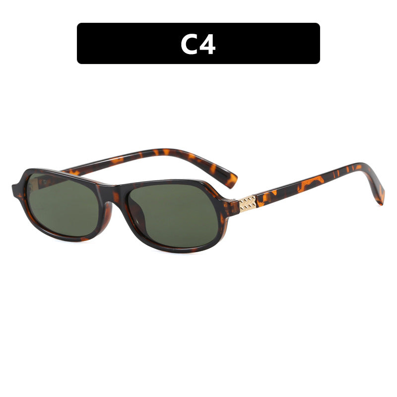 Damen schicke modische Sonnenbrille mit goldenen Akzenten Brehn