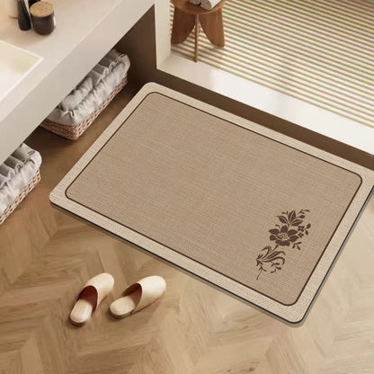 Stylische rutschfeste Badezimmermatte Brehn