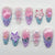 Premium Floral Design Press-On Nail Set Brehn