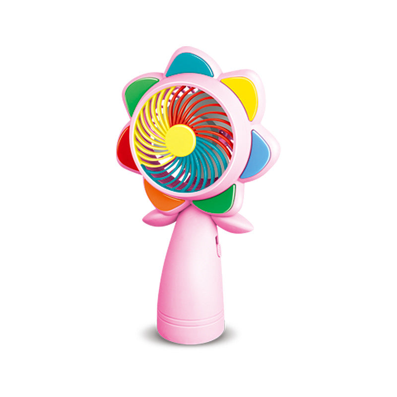 Unisex Tragbarer Mini-Handventilator im Blumen-Design Brehn