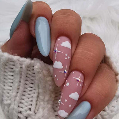 Künstlerisches Cloud-Themen Press-On Nail Set