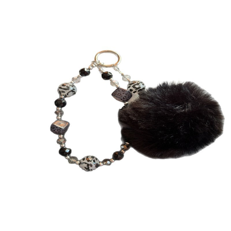 Verspielt Faux Fur Pom Pom Schlüsselanhänger Brehn