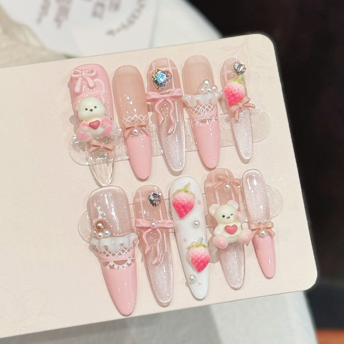 Dekoratives 3D Nagelkunstset