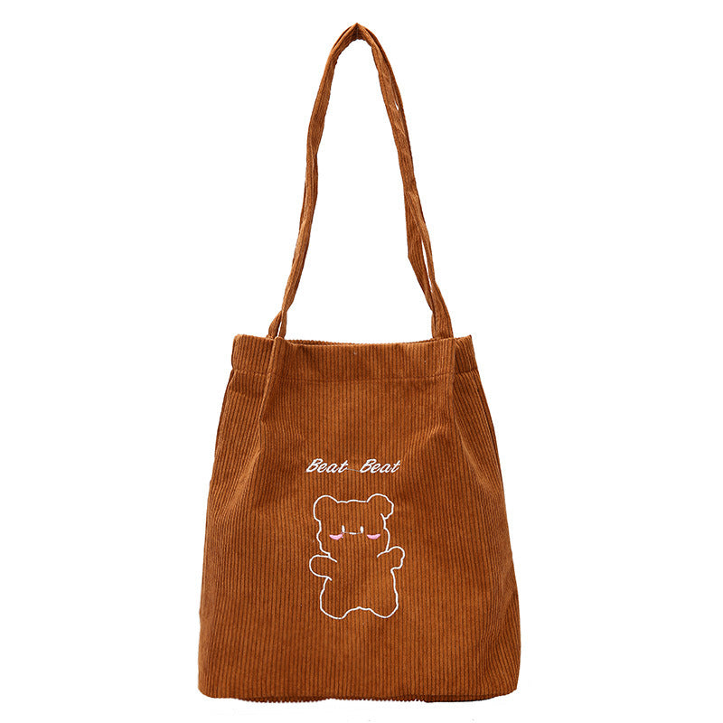Süßer Cartoon Bär Canvas Tasche