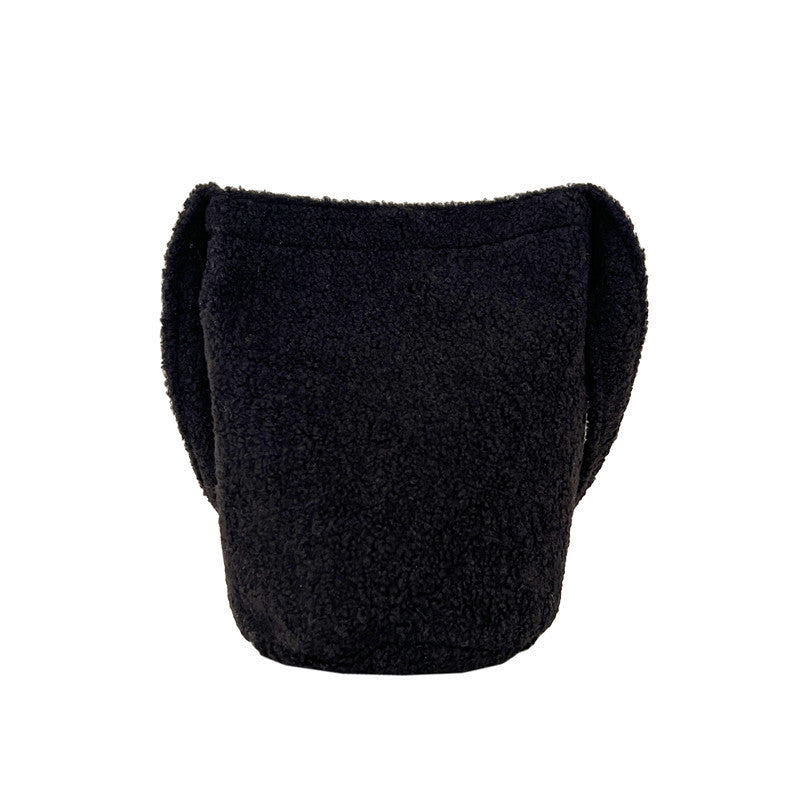 Gemütliche Kunstfell-Eimer-Tasche
