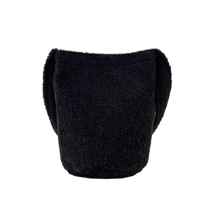 Gemütliche Kunstfell-Eimer-Tasche
