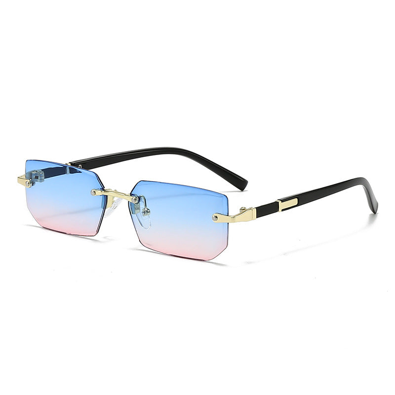 Damen elegante und modische Sonnenbrille mit transparentem Rahmen Brehn