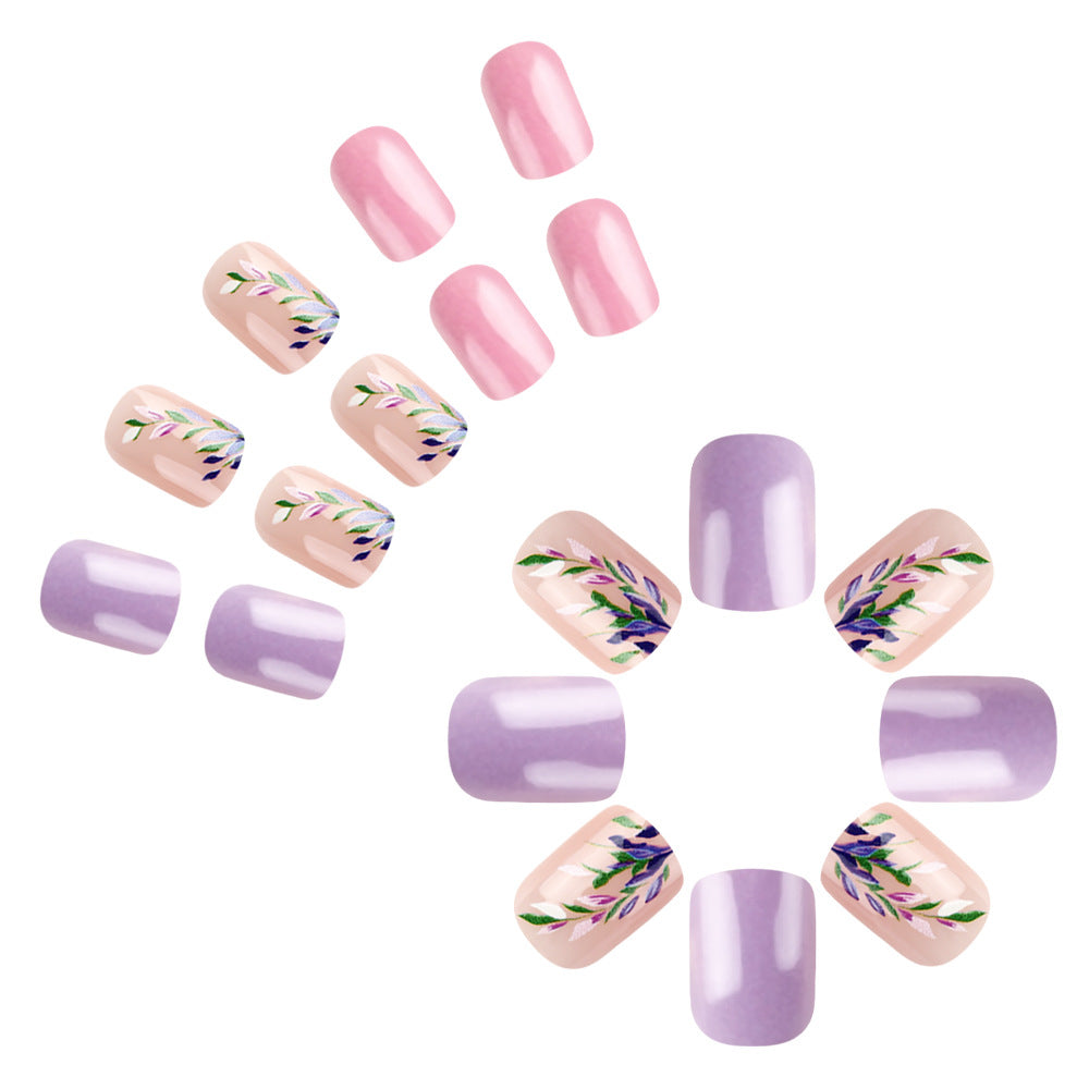 Botanisches florales Nagelkunst-Set Brehn