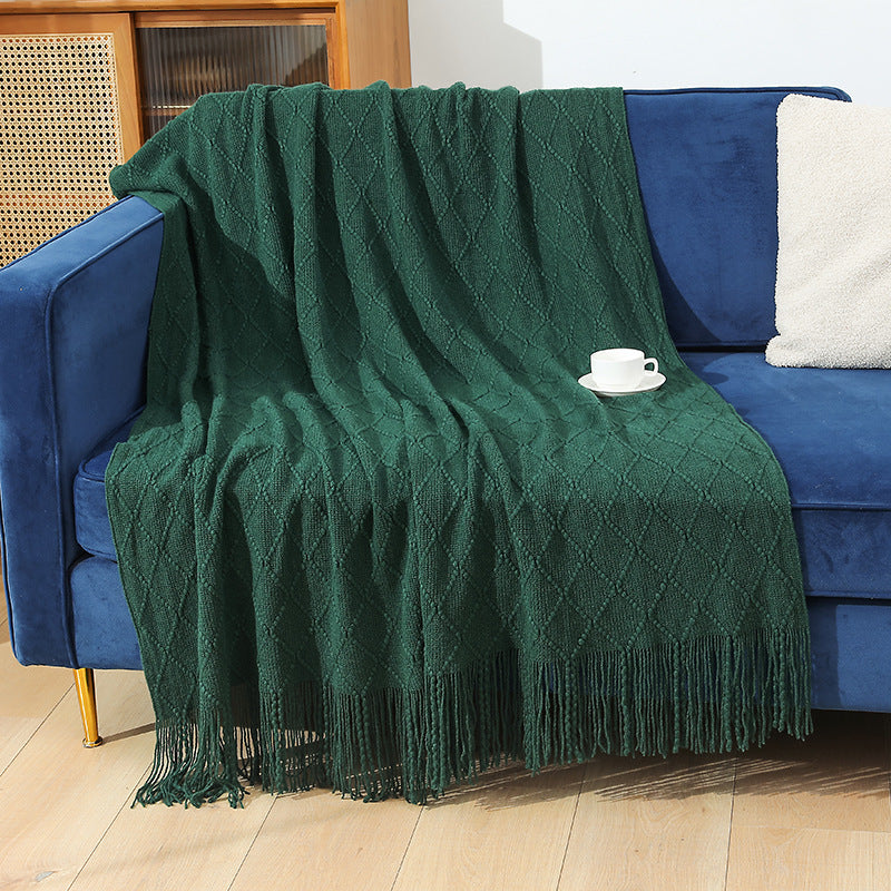Damen kuschelige Strickdecke Brehn