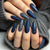 Glitzernde Stiletto Press-On Nagelset Brehn