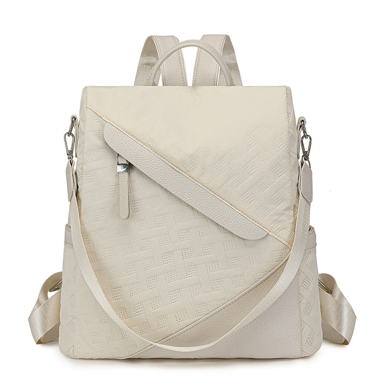 Elegante Strukturierte Leder Rucksack Brehn