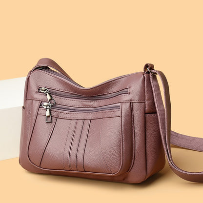 Funktionale Kunstleder-Schultertasche