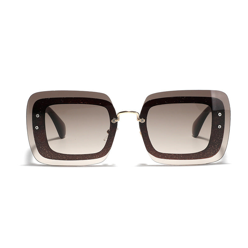 Damen quadratische Sonnenbrille mit innovativem Gestell Brehn