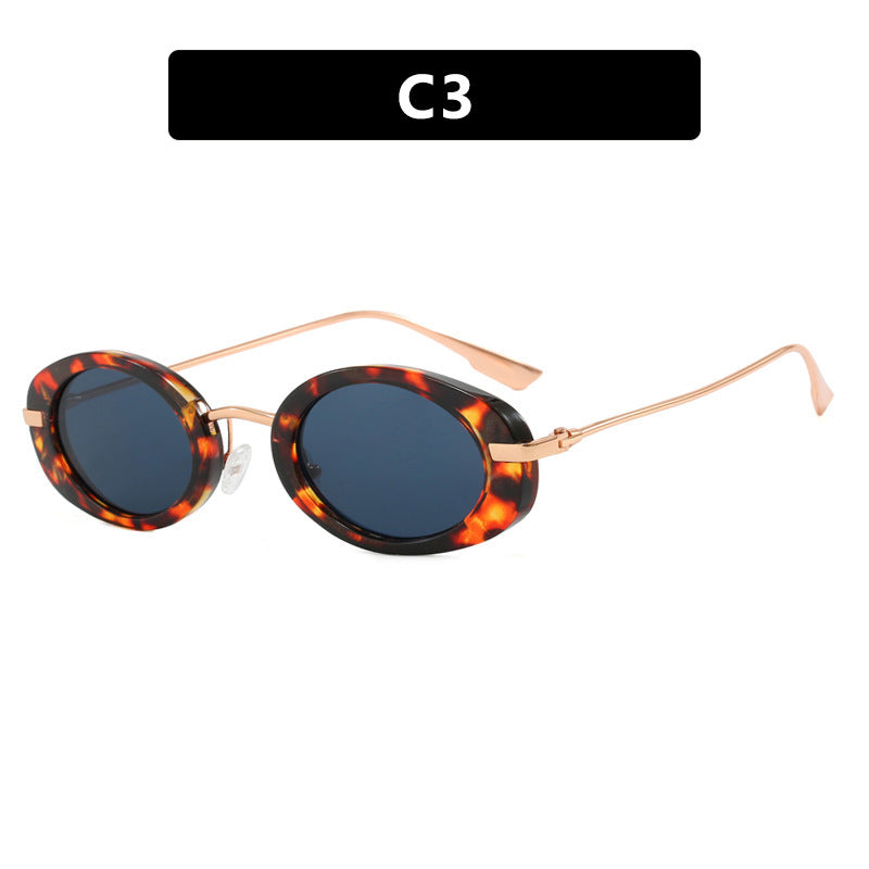 Damen modische Sonnenbrille im eleganten Ovaldesign Brehn