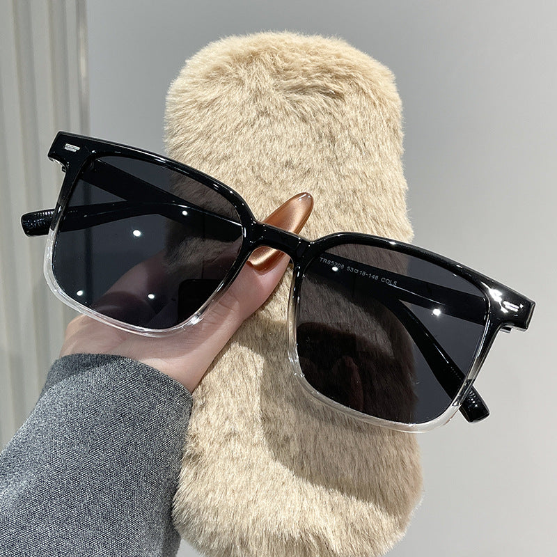 Damen zeitlose Sonnenbrille im modernen Rechteckdesign Brehn