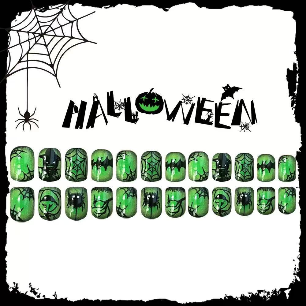 Halloween Nagelkunstset mit kreativen 3D-Motiven Brehn