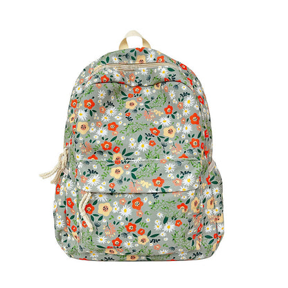 Blumenmuster Mehrfach-Taschen Rucksack