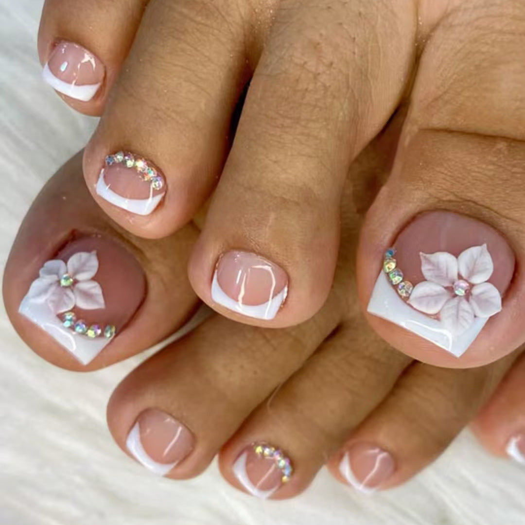 Blumenakzent Pediküre Nagelkunstset
