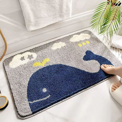 Süßer Hase-Themen Plüsch Badezimmer Teppich