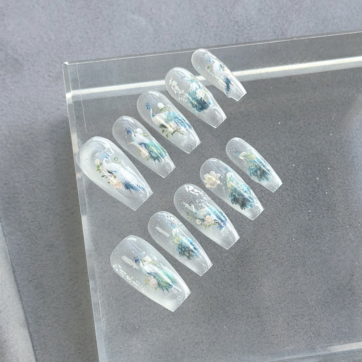 Dekoratives Floral Press-On Nagelkunstset  1791774223