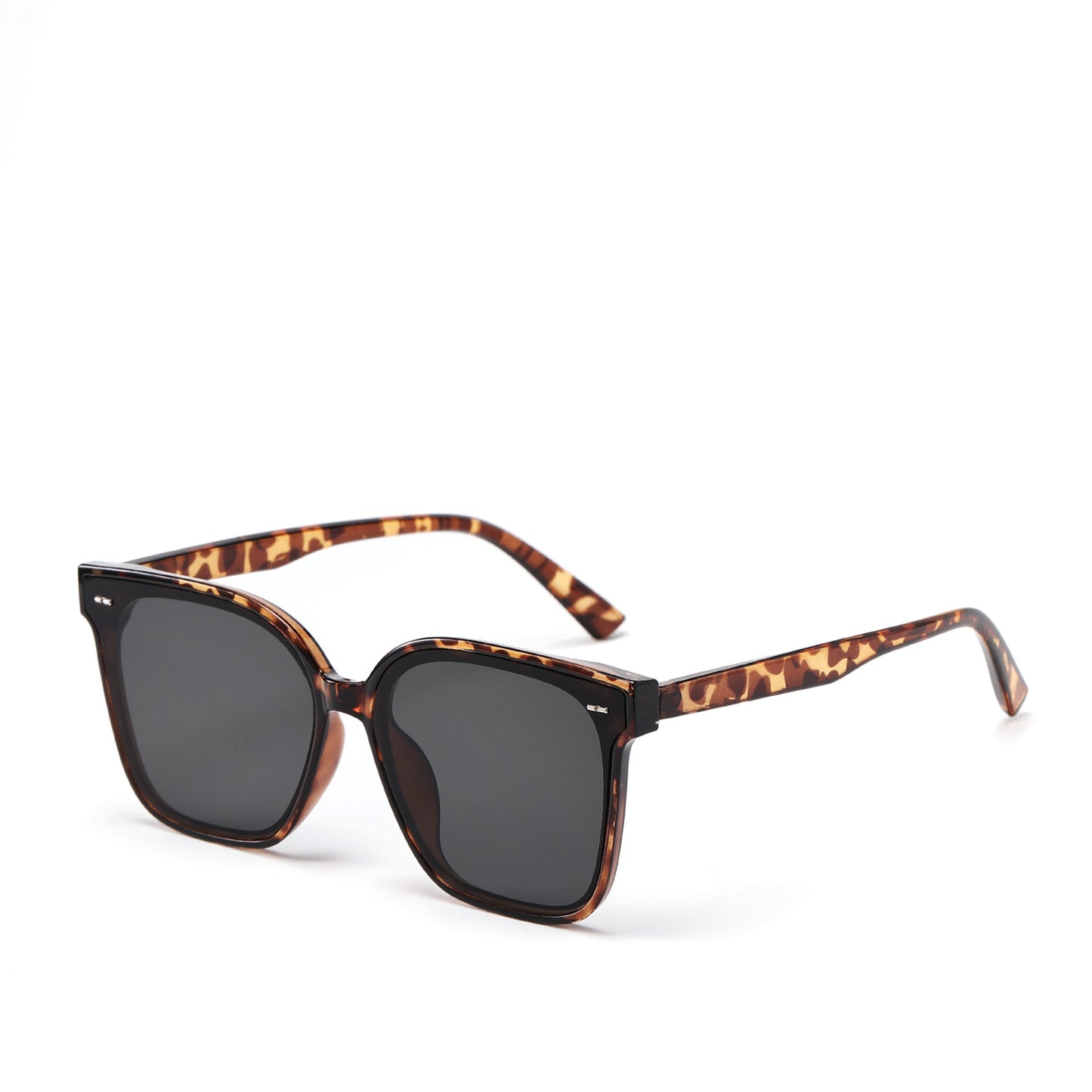 Damen moderne quadratische Sonnenbrille mit transparentem Rahmen Brehn 1780030387
