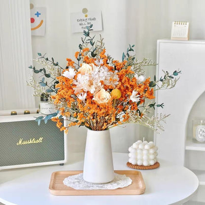 Elegante Getrocknete Blumenmitteltafel