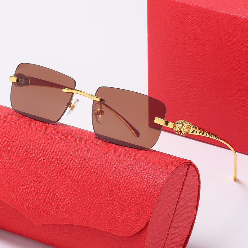 Damen Quadratische Sonnenbrille im Eleganten Stil Brehn