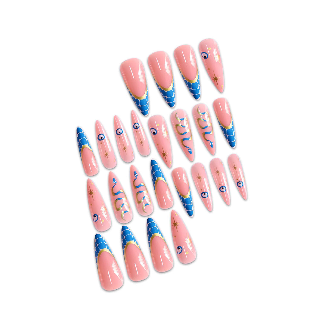 Fantasy-Themen Stiletto Press-On Nail Art Brehn