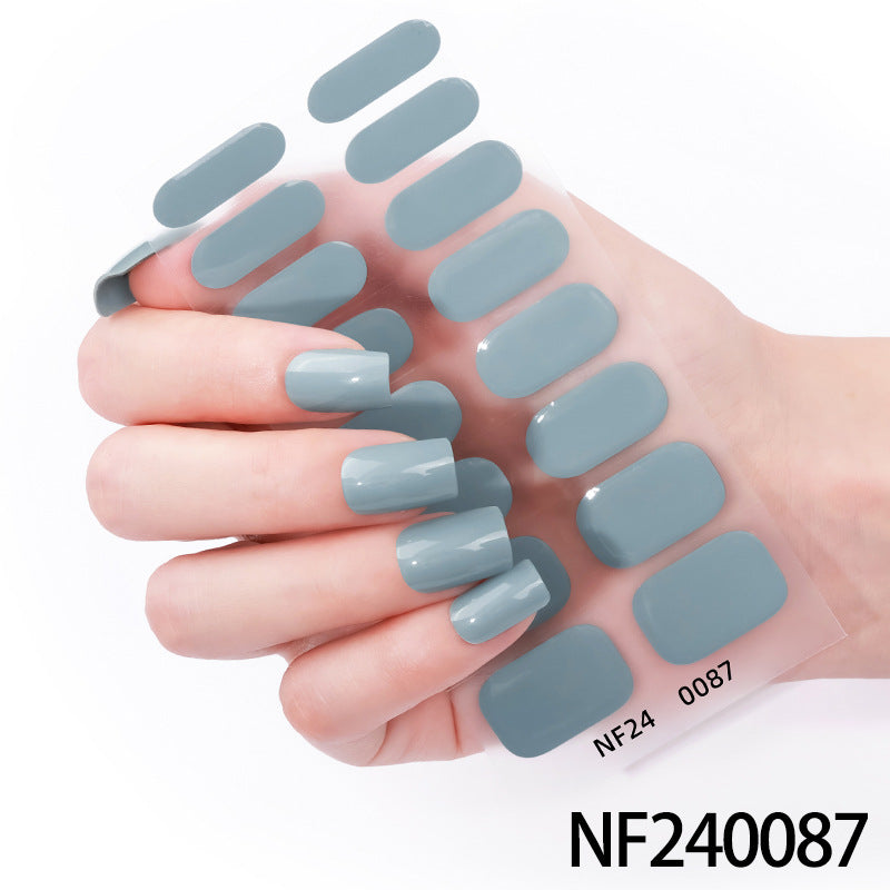 Glänzende Finish Gel-Nagel-Wickel