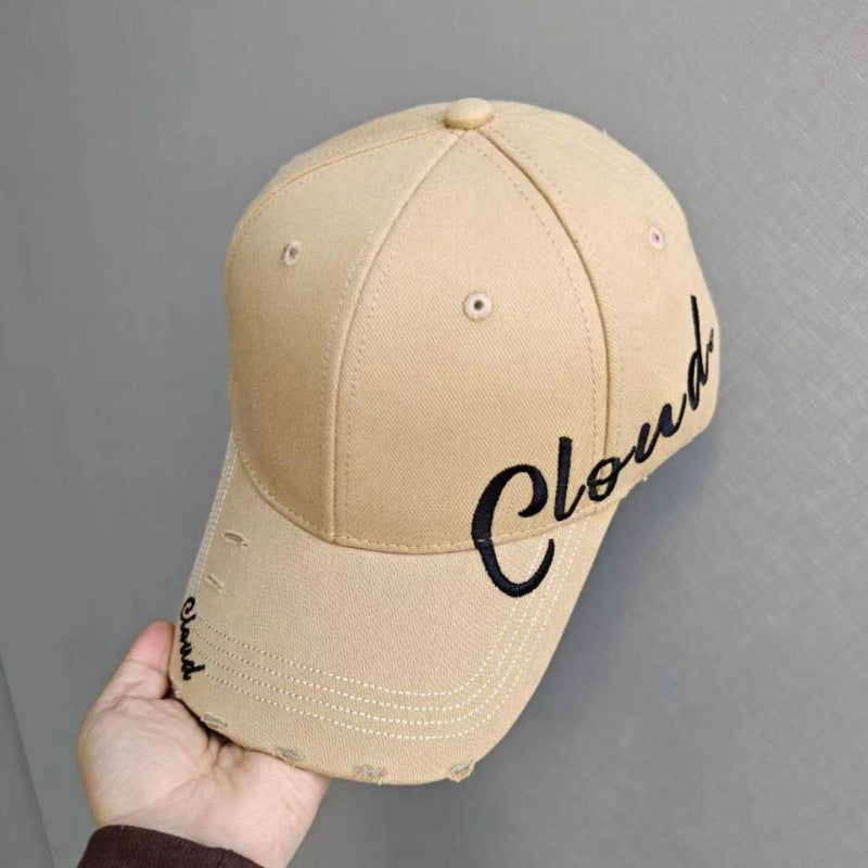 Damen Vintage Baumwoll-Baseballmütze mit Schriftzug Brehn