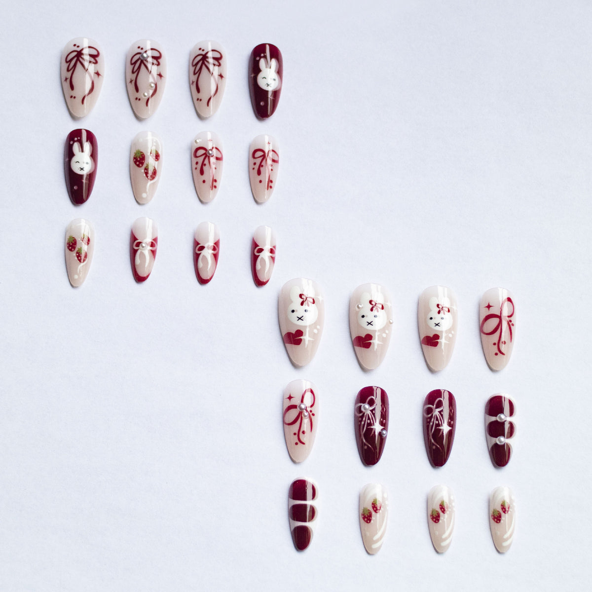 Künstlerisches Charakter Nagelkunst Set