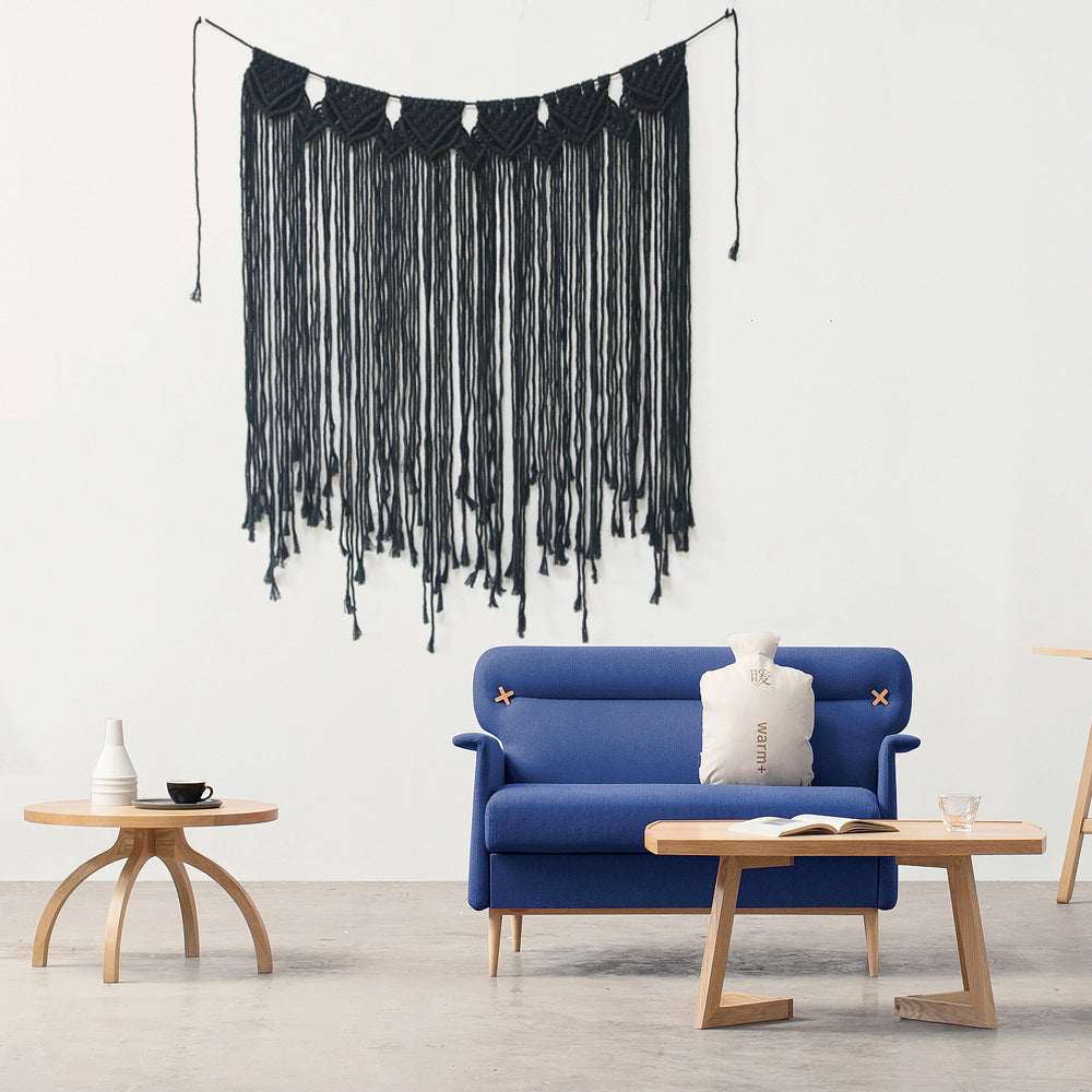Makramee Wandbehang mit künstlerischem Design