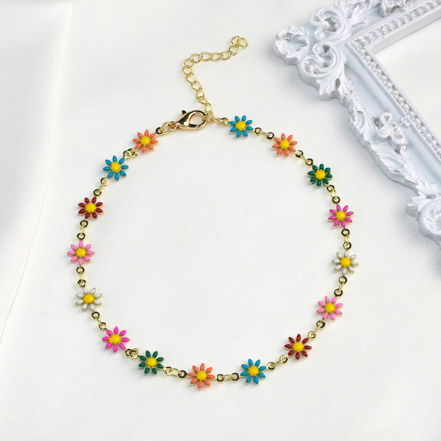 Buntes Floral Kettenarmband Brehn