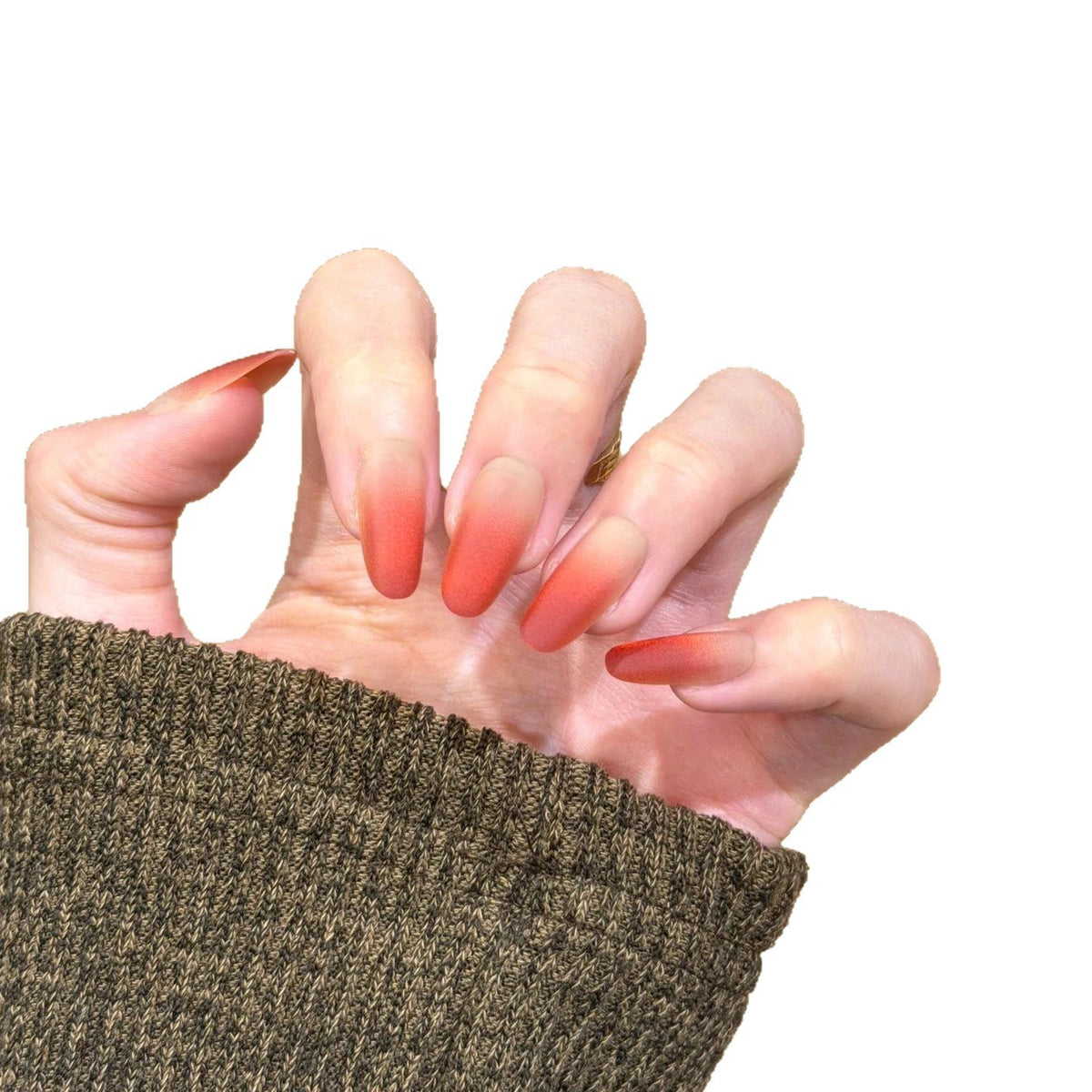 Elegante Ombre Nagelverlängerungen
