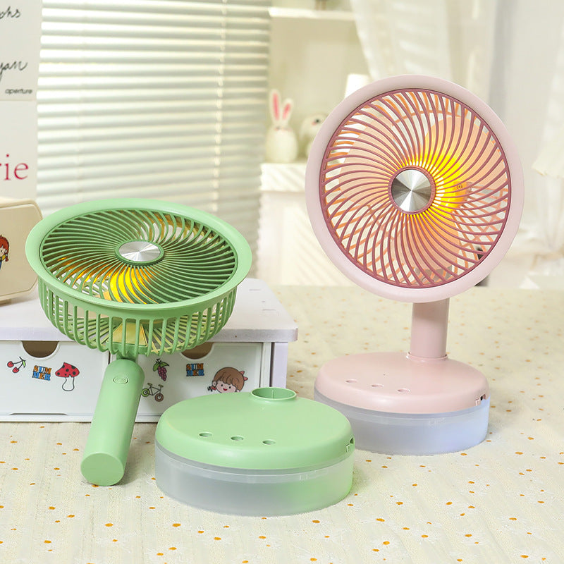 Frauen Mini Tischventilator mit LED-Beleuchtung Brehn