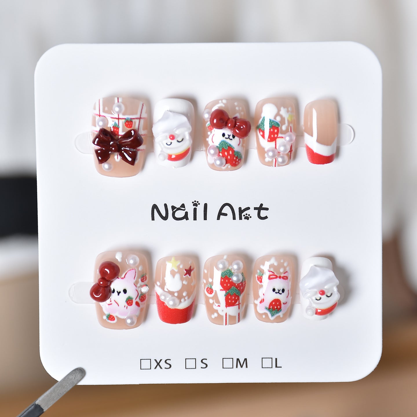 Verspielt Charakter-Themen Press-On Nagelkunst Brehn
