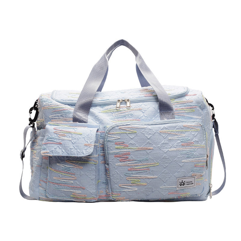 Bestickte Wochenend-Duffle Brehn