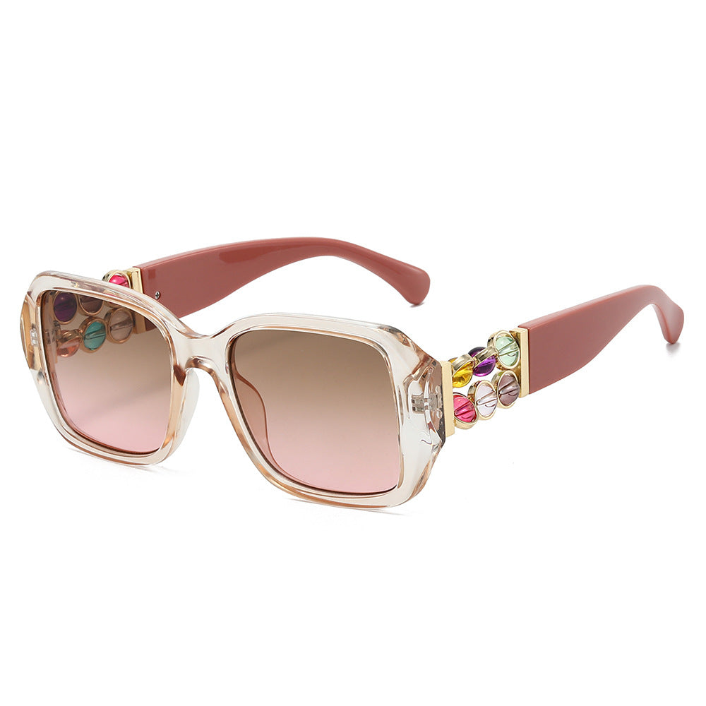 Dekorative Oversized Quadrat Sonnenbrille Brehn