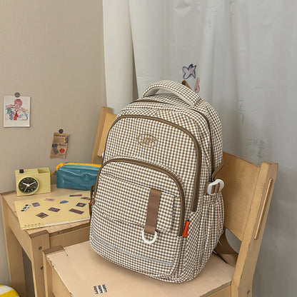 Stylische Schachbrettmuster-Rucksack Brehn 1791205963