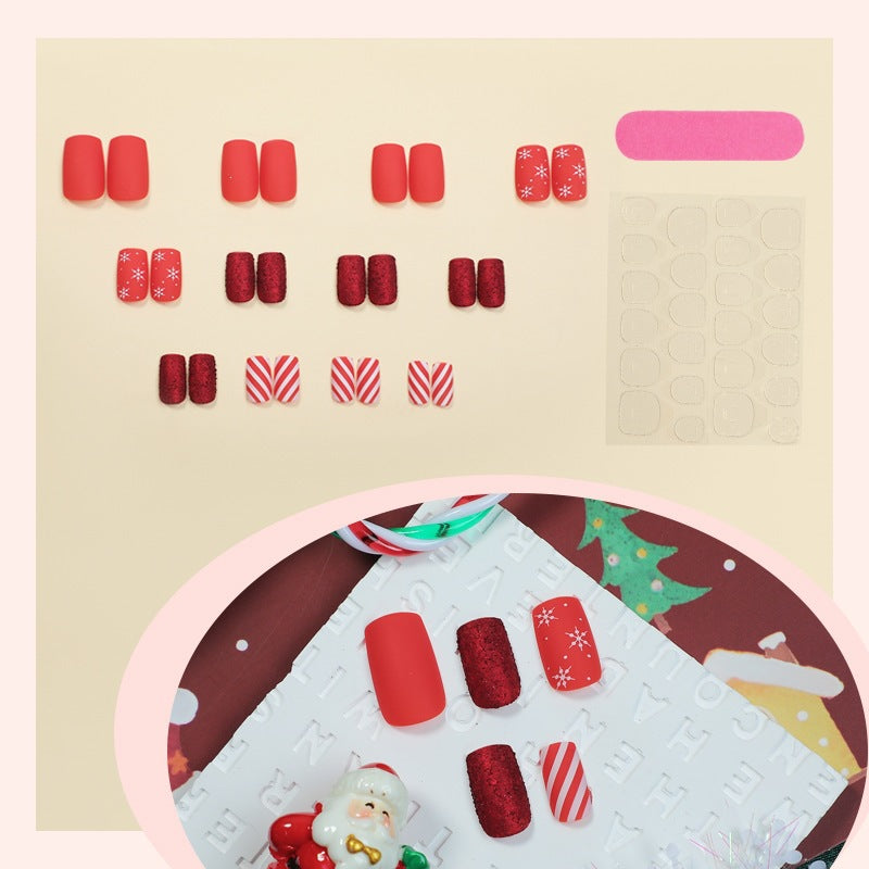 Stylisches Kunstnagelset mit vielseitigen festlichen Designs Brehn