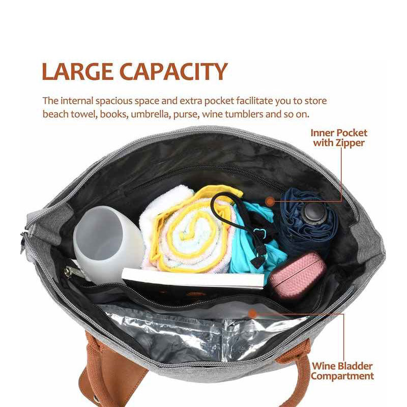 Damen Isolierte Picknicktasche mit praktischem Zubehör Brehn