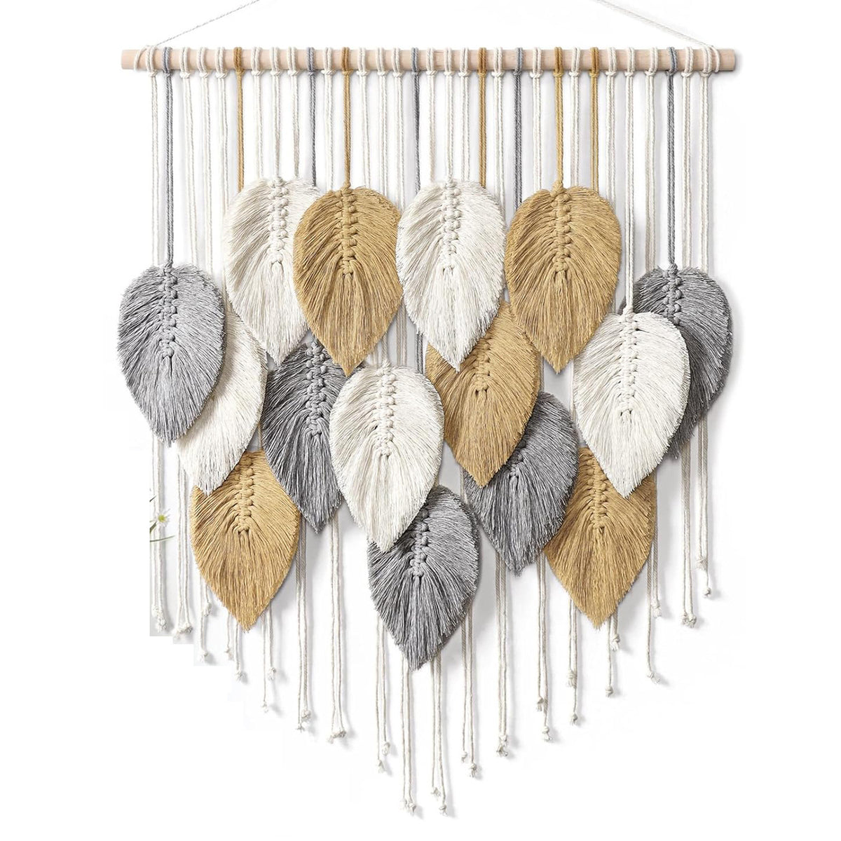 Macrame Blatt Wandbehang Dekor Brehn