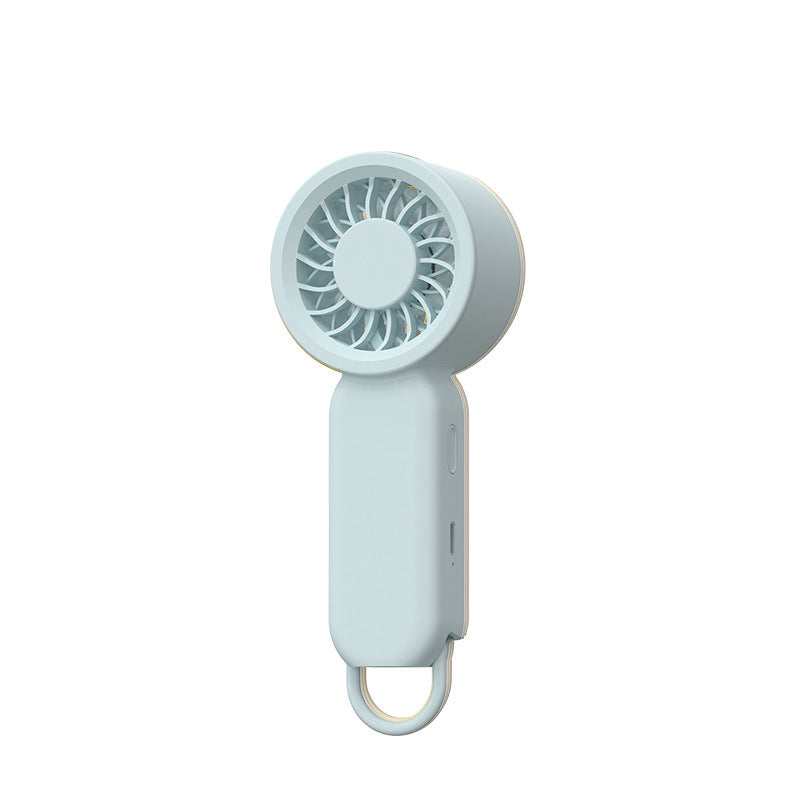 Unisex nan kompakter tragbarer USB Akku Handventilator mit Aufhängeöse und leisem Motor Brehn