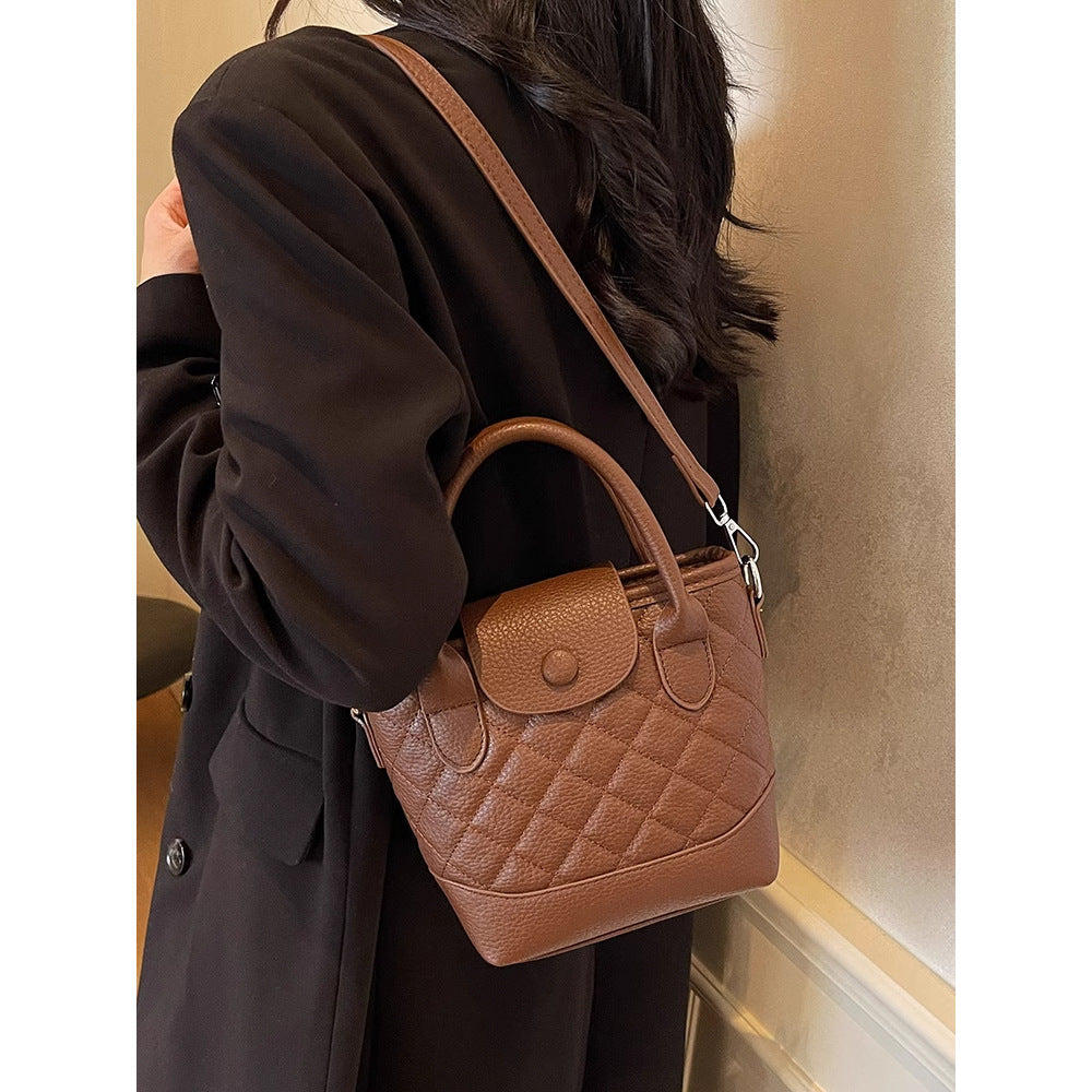 Gepolsterte Mini-Top-Handle-Handtasche Brehn