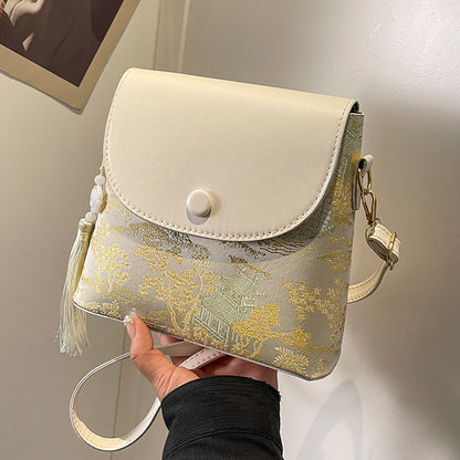 Elegante Texturierte Mini Umhängetasche